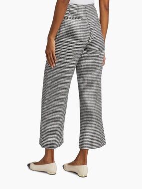 Reformation black and white gingham check Joni pants size 2
